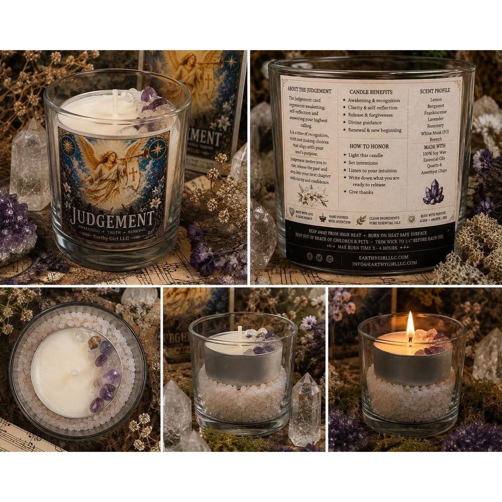 Judgement Tarot Tea Light Candle Set